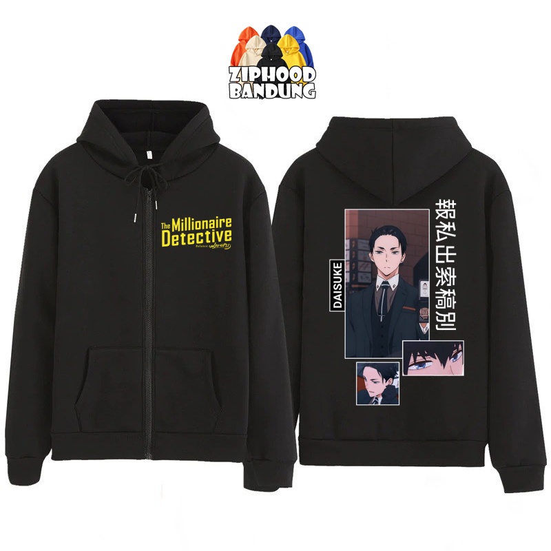 ZIPHOOD BANDUNG - Jaket Hoodie Zipper Anak Laki Laki Anime THE MILLIONARE DETECTIVE BALANCE UNLIMITE
