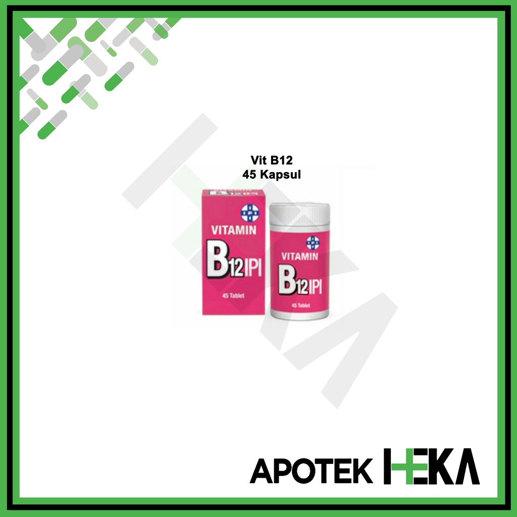 Vitamin B12 IPI Botol Isi 45 Tablet Pink (SEMARANG)