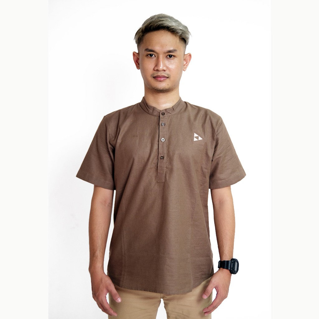 Brand Revolution - Kemeja Lengan Pendek Pria Slimfit Welsh Milo