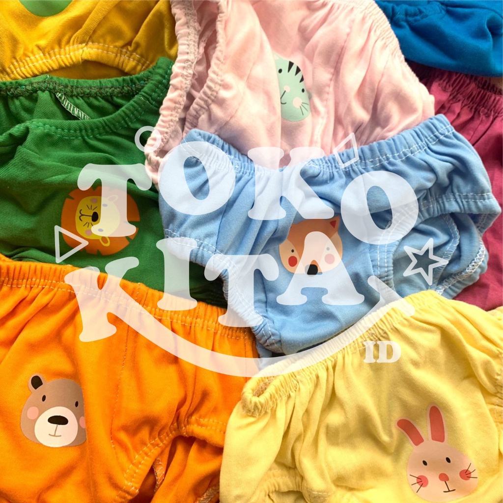 CELANA DALAM ANAK (3 pcs)  CD Laki-laki / Perempuan Animal MURAH