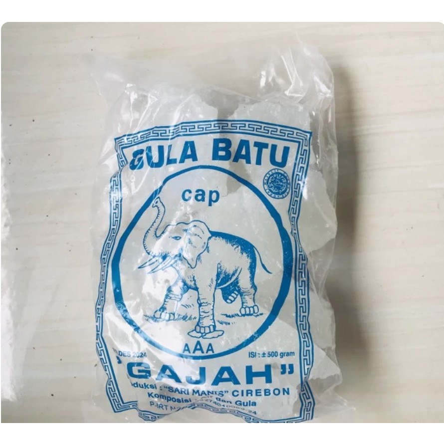 

Gula Batu Cap gajah 500 g