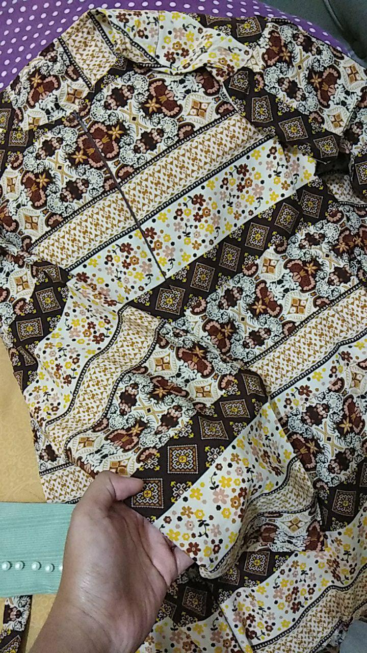 Gamis Batik Sayap - Sleting Depan Jumbo Xxl Bumil Busui Murah Grosir Muslimah Tali Maxi Syari