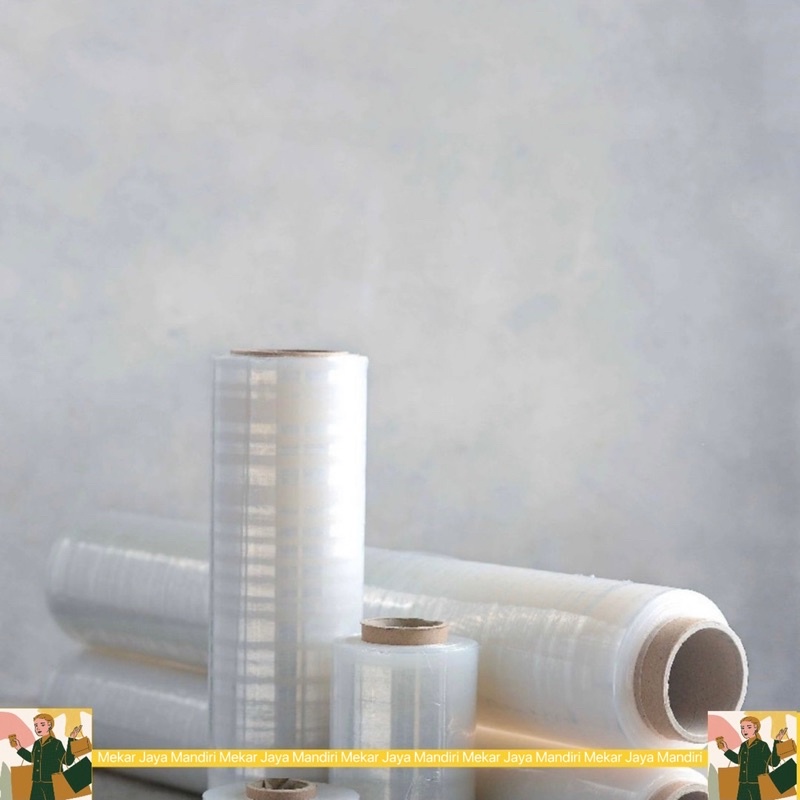 STRETCH FILM PLASTIK WRAPPING BARANG - PLASTIC WRAP WRAPP UK. KECIL &amp; SEDANG  PREMIUM MURAH SATUAN