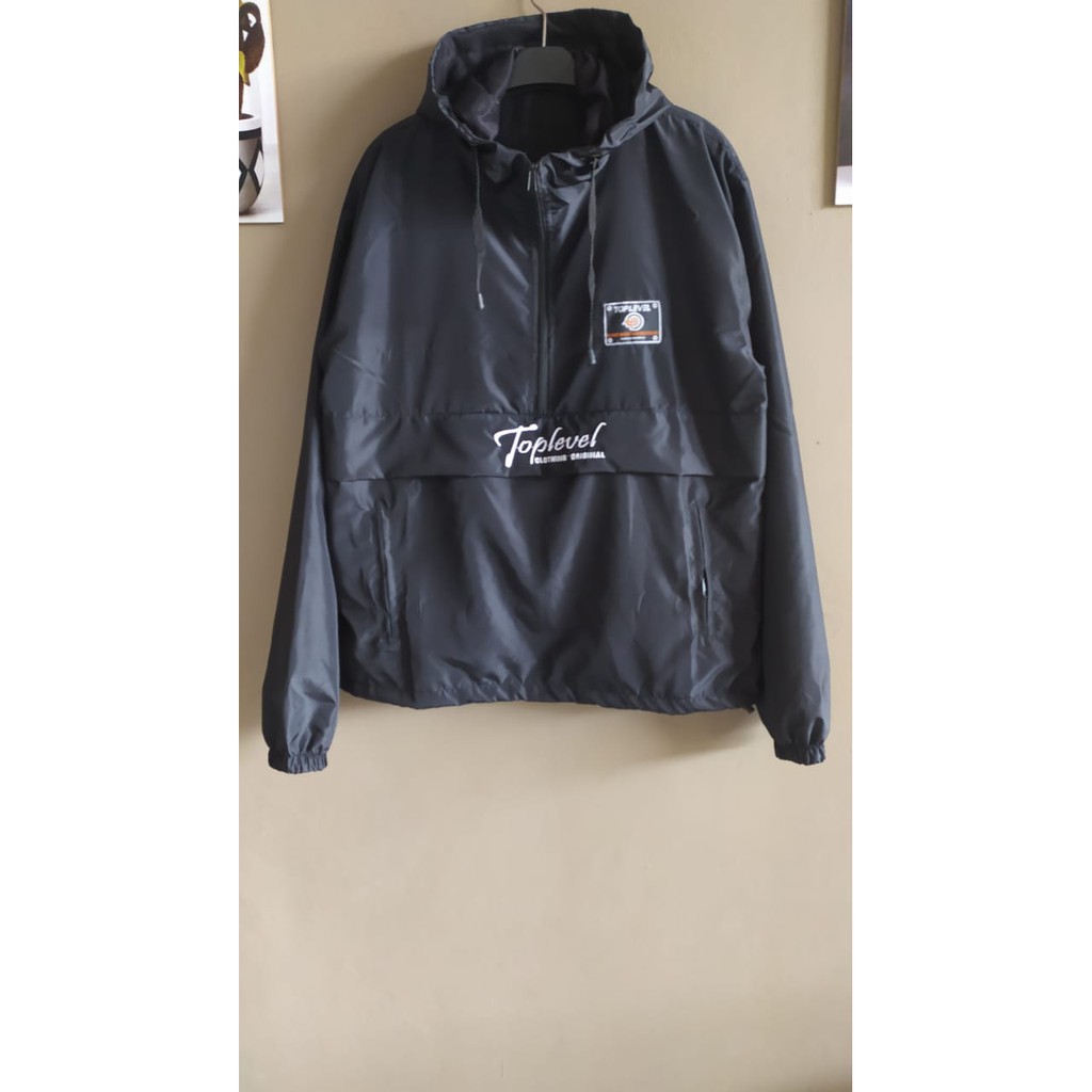 Jaket Cagoule Pria Kantong Doraemon /Waterproof Anti Air Original Wangkers