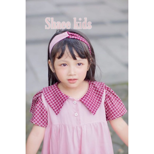 DRESS ANAK MAZAYA  FREE HEADBAND