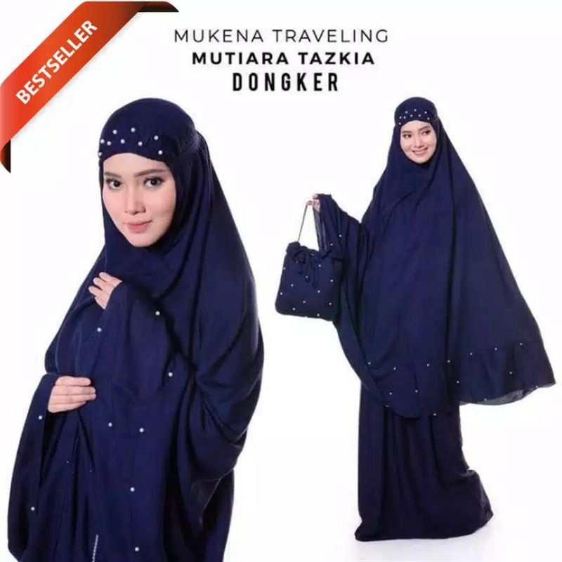 MUKENA TRAVEL POLOS JUMBO BAHAN  ADEM