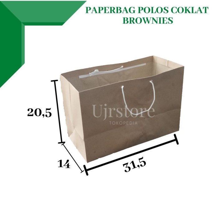 

NEW PAPER BAG POLOS COKLAT UKURAN BROWNIES