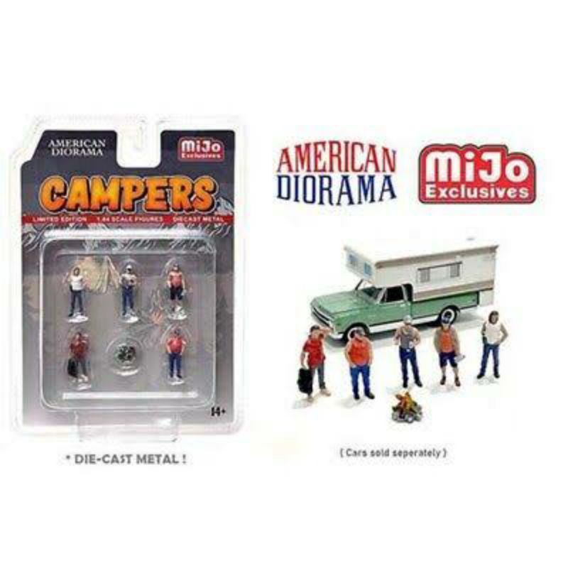 American Diorama Skala 1:64 AD76489MJ Mijo Exclusive Campers