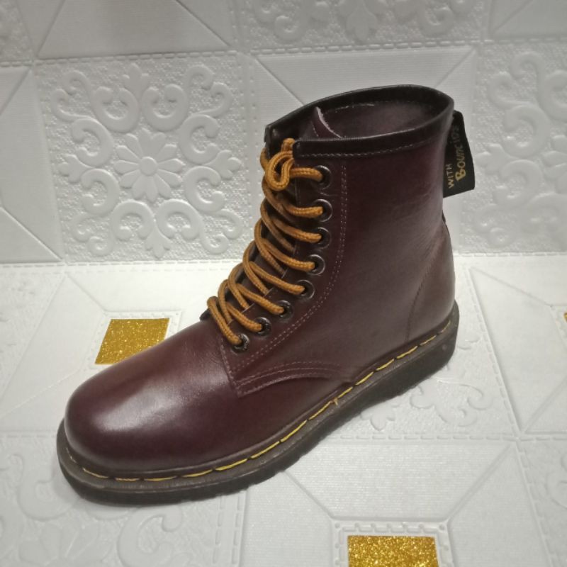 Sale Sepatu Boot Pria/Merek Dr. Martens/Kulit Asli