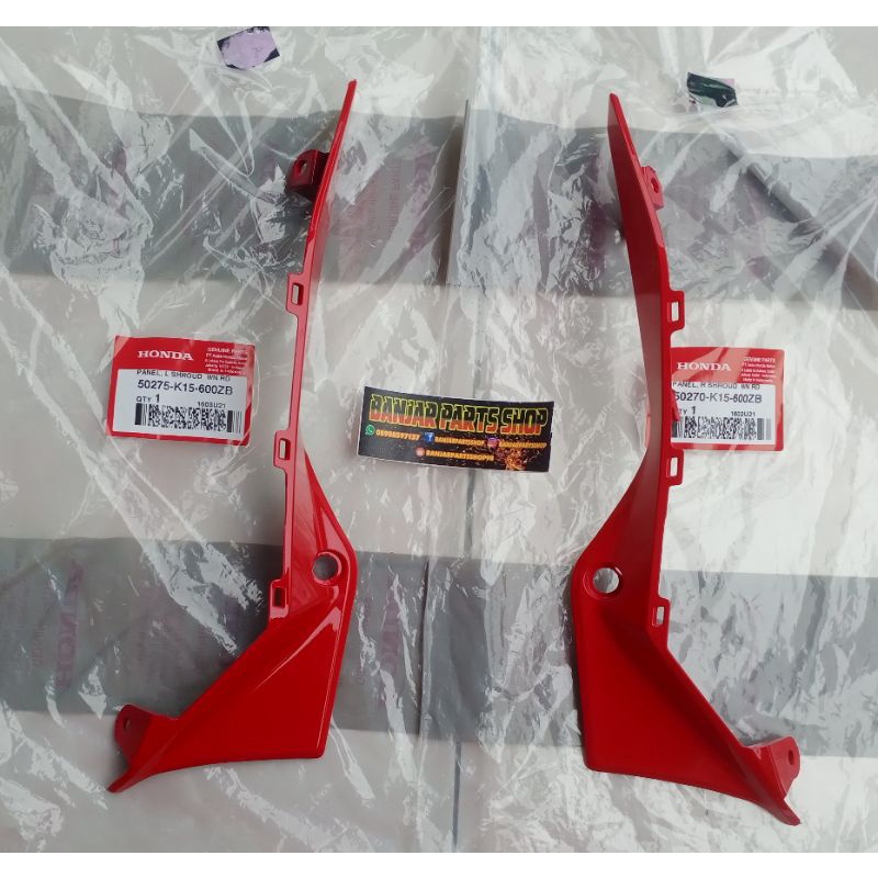 PANEL SHROUD CB150R LED V3 50270K15600ZB 50275K15600ZB MERAH SAMBUNGAN SHROUD SAYAP CB150R LED
