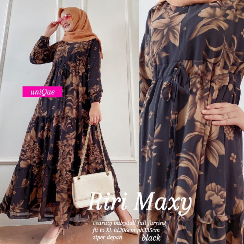 RIRI MAXY // GAMIS CERUTY ORIGINAL PREMIUM TERMURAH