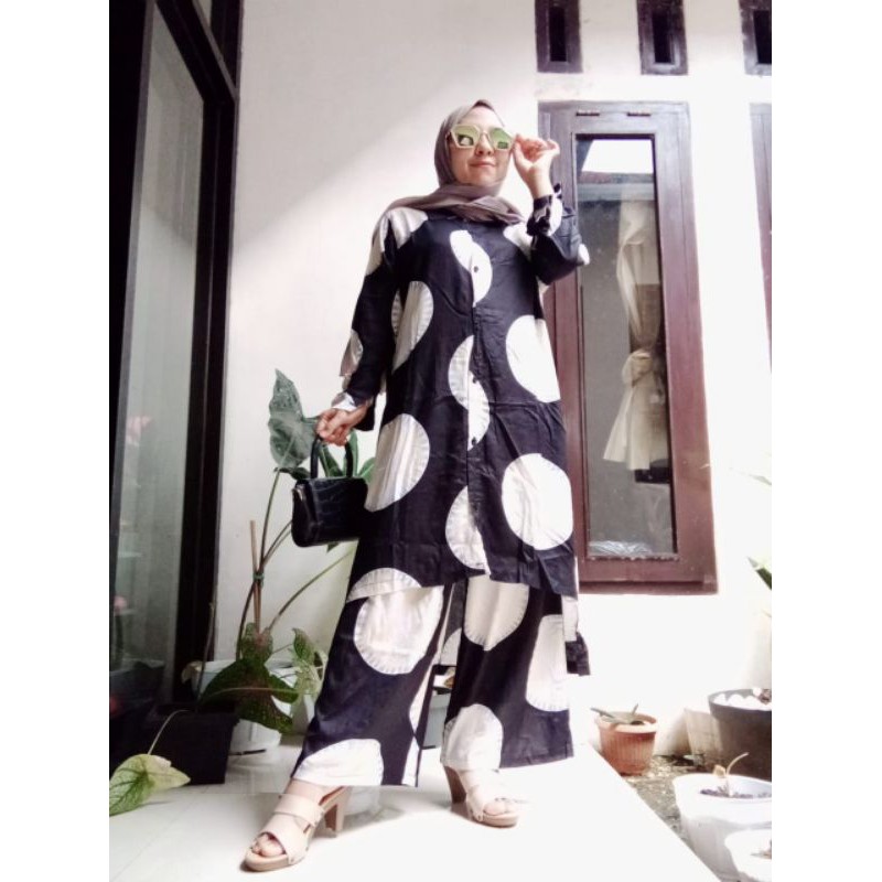 [BEST SELLER] ONESET ONE SET TUNIK JUMBO ZALIKA KIRANA SET KULOT RAYON