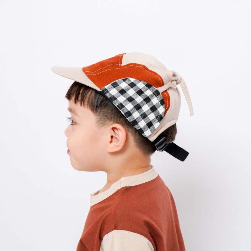 CAMPER HAT - Promo 10.10 Topi Basic Tali Anak Kids Cowok Cewek Laki Perempuan Unisex Kotak Lucu Murah Polos