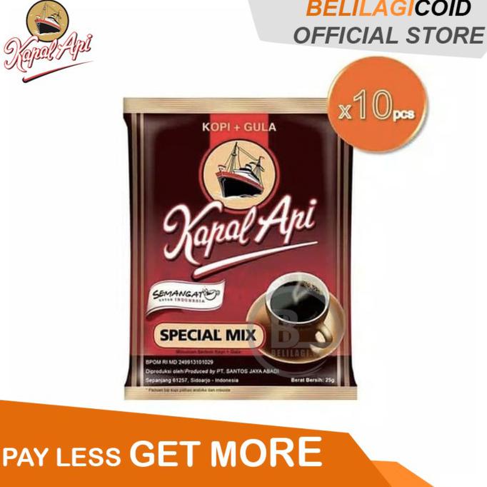 

Mantap Kapal Api Kopi Spesial Mix 1 Renceng / 10 Sachet Diskon