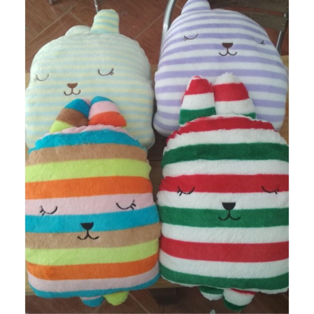 No 01-15 BALMUT BERBAGAI MOTIF Boneka Craftholic Bantal dan Selimut Tidur motif strip stripe stripes