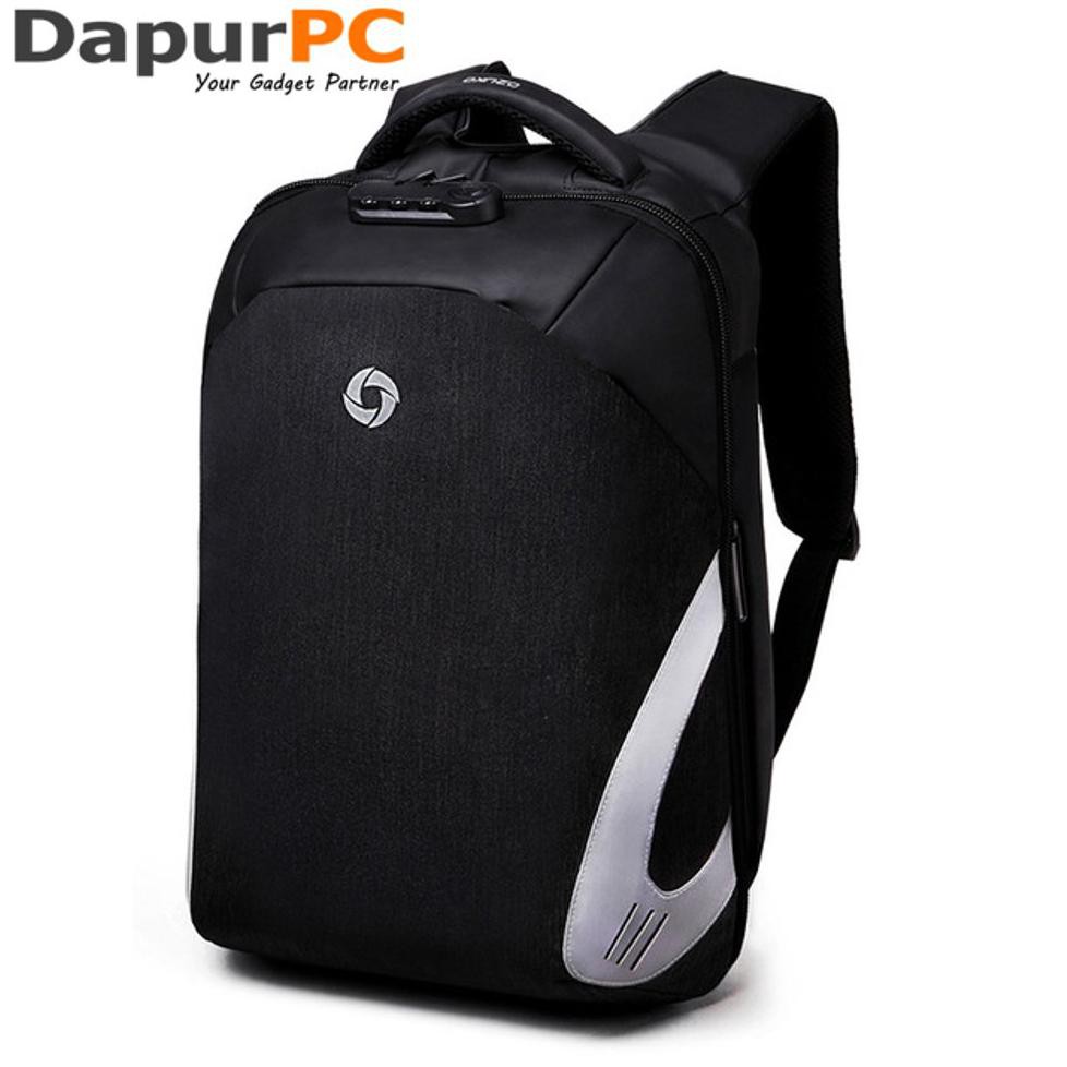 Paling Murah Tas Ransel Ozuko Original Security Lock Dengan Usb Charger Port