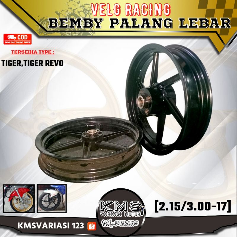 velg racing tiger revo/tiger lama tapak lebar(2.15/3.00)velg racing tiger revo velg murah palembang