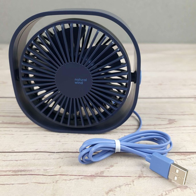 3Life Kipas Angin Mini Fan USB 3 Speed - 312 - Blue