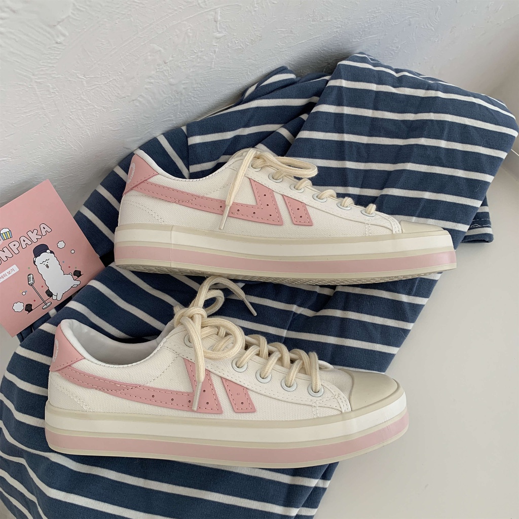 Sepatu Sneaker Wanita MILEA FRITZ Cassual Shoes Sepatu Import Olaharaga Cewe Santai