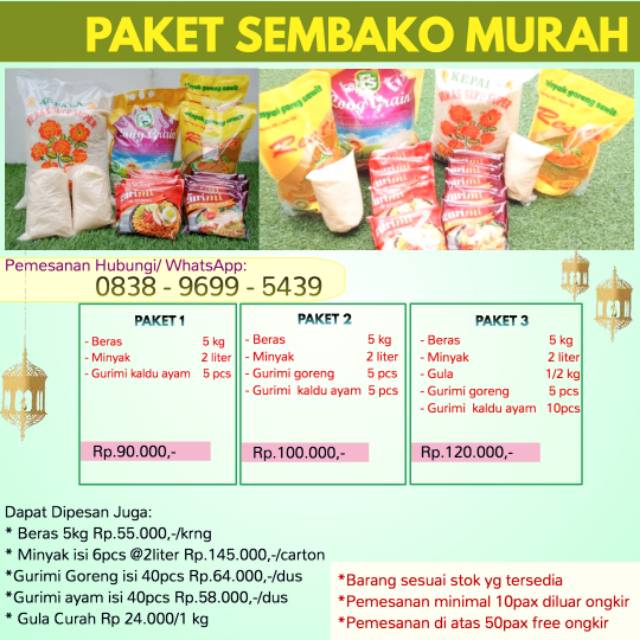 

Paket Sembako Murah 1