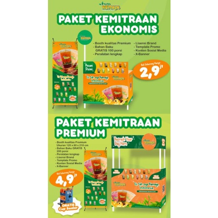 

Paket Ekonomis Es Teh Remaja Khusus Mitra di Watunohu