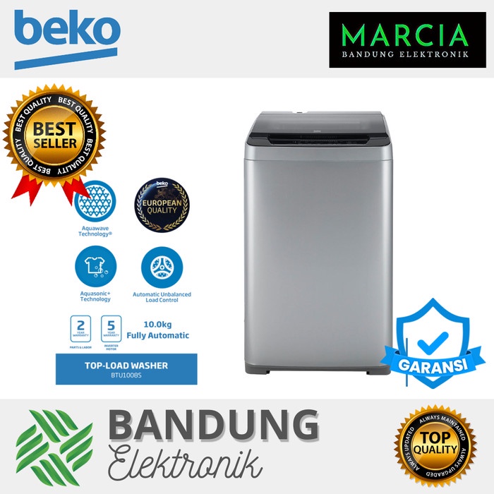 BEKO MESIN CUCI 1 TABUNG 10KG BTU1008S TOP LOADING