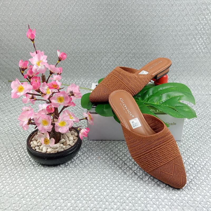 SLIP ON SENDAL MULES, SELOP WANITA (BAPAU) ENER 14