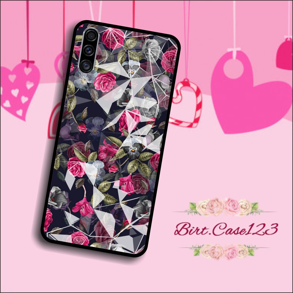 softcase diamond gambar FLOWER oppo vivo samsung iphone realme all type BC257