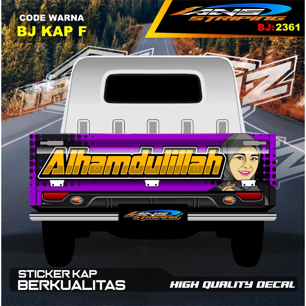 DECAL STICKER BAK BELAKANG GRANMAX / STICKER VARIASI GRANMAX PICK UP / DECAL STIKER CARRY PICK UP / STIKER VARIASI PICK UP L300