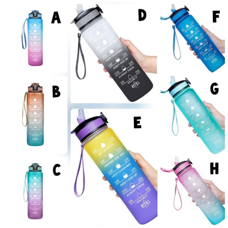 Botol minum motivasi 1 Liter