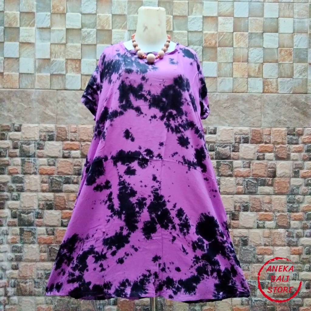 Daster payung tie dye Bali murah Uk-XL, Baju tidur, daster vega mega, pakaian Wanita, tye die casual, tie die, tye dye-Foto 06
