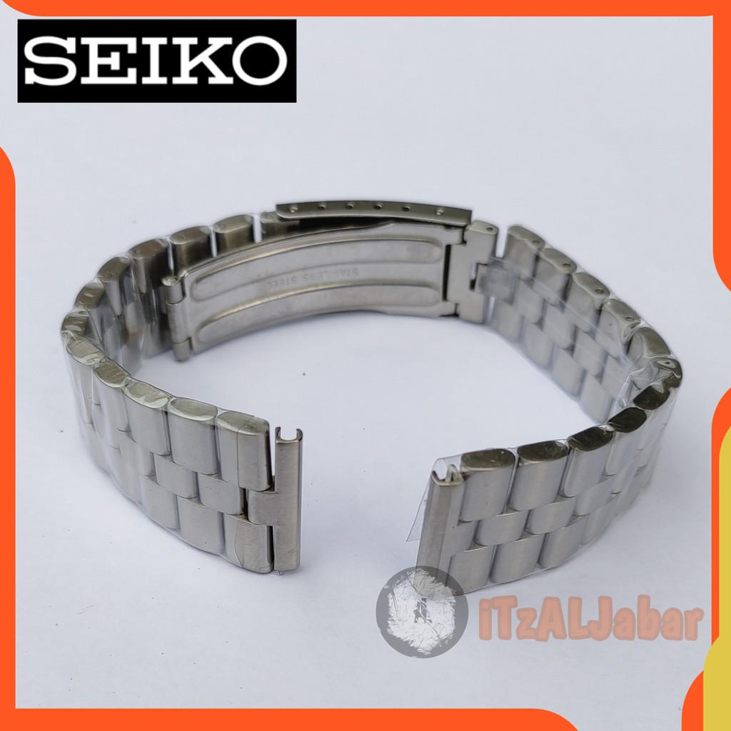 Tali jam tangan Seiko 19mm Stainless strap Tali jam Rantai Saiko 19mm