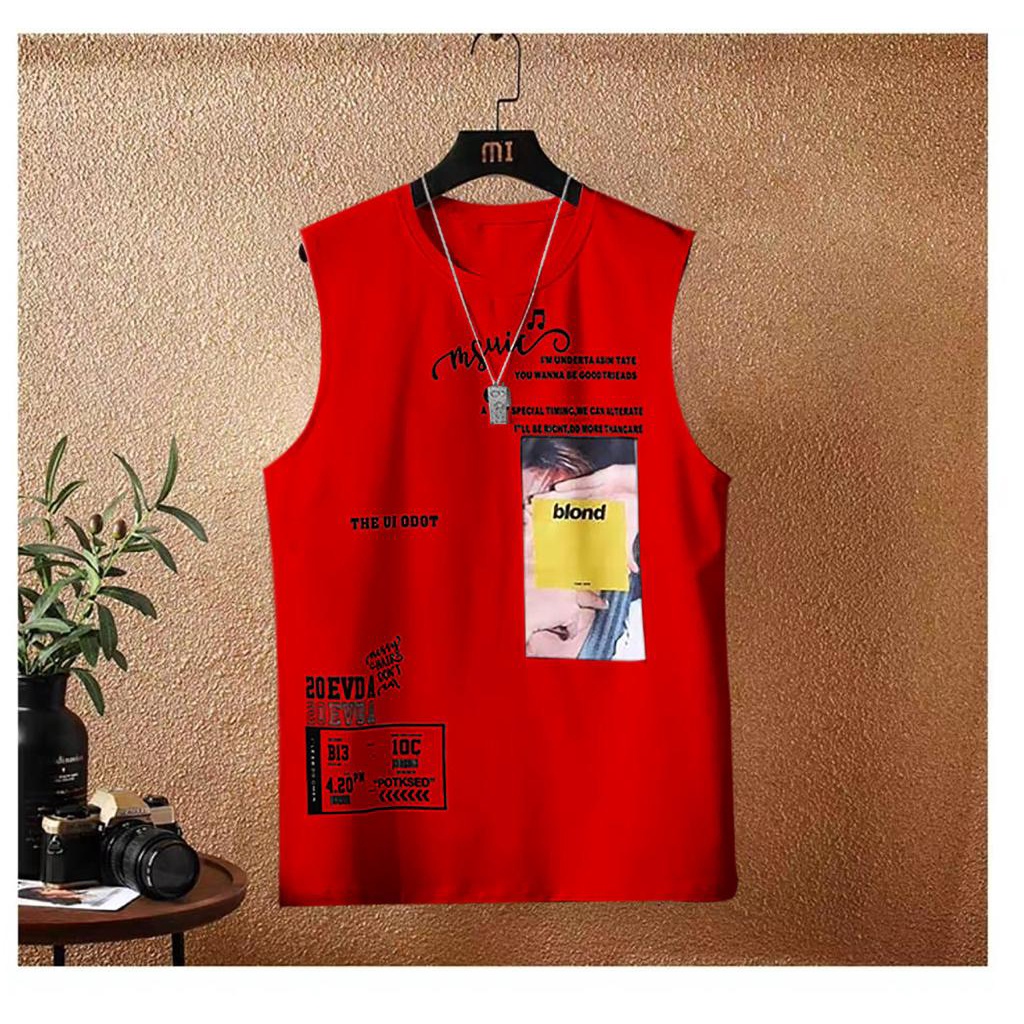 POLILE781 / KAOS SINGLET EVDA / singlet oblong / fashion cowok / terlaris / terbaru