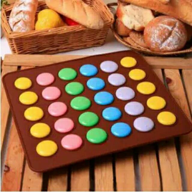 48 Alas adonan macaroon mat almond crispy fondant Rolling pin silmat cetakan huruf cutter embosser