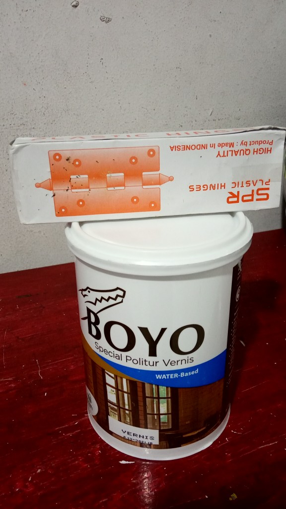 Engsel Pintu Pvc Kamar Mandi 4 Inch Plastik Putih Coklat