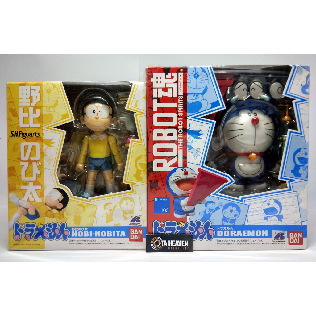 BANDAI SHF Nobita + Doraemon SET