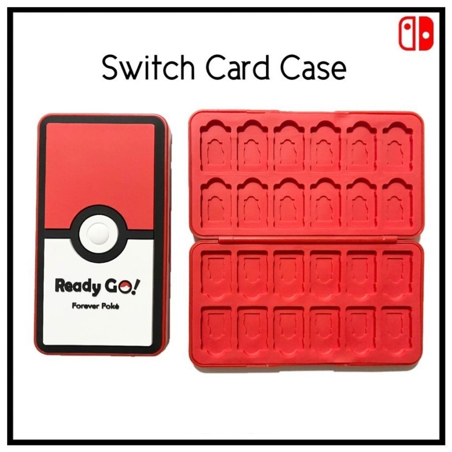 Nintendo Switch IINE 24 Card Case Pokemon Pokeball Red White