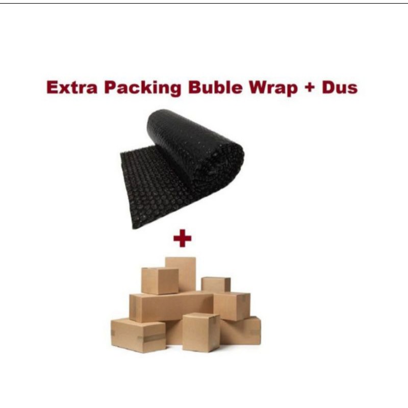

Bubble wrap dan dus tambahan safety packing
