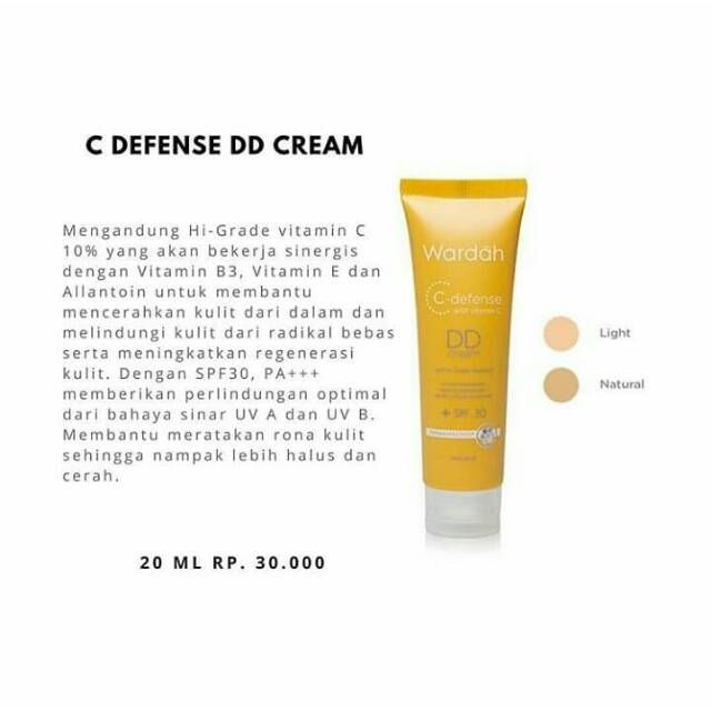 WARDAH C - Defense DD Cream 20ml