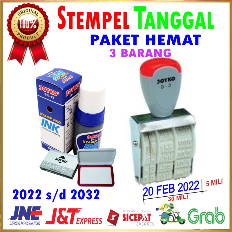 

STEMPEL TANGGAL JOYKO DATE STAMP D3 TOKO KANTO SEBAGUNA