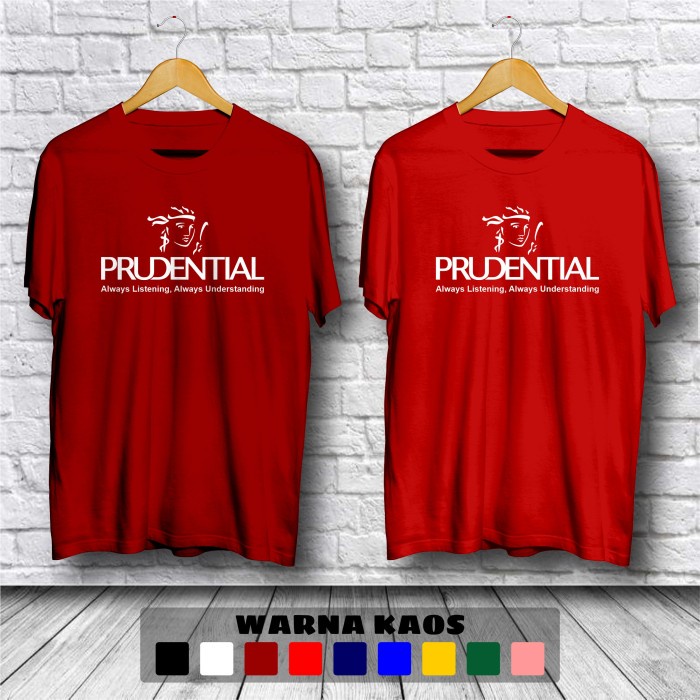 Kaos Prudential Logo Baju Distro Bahan Premium (TSF)