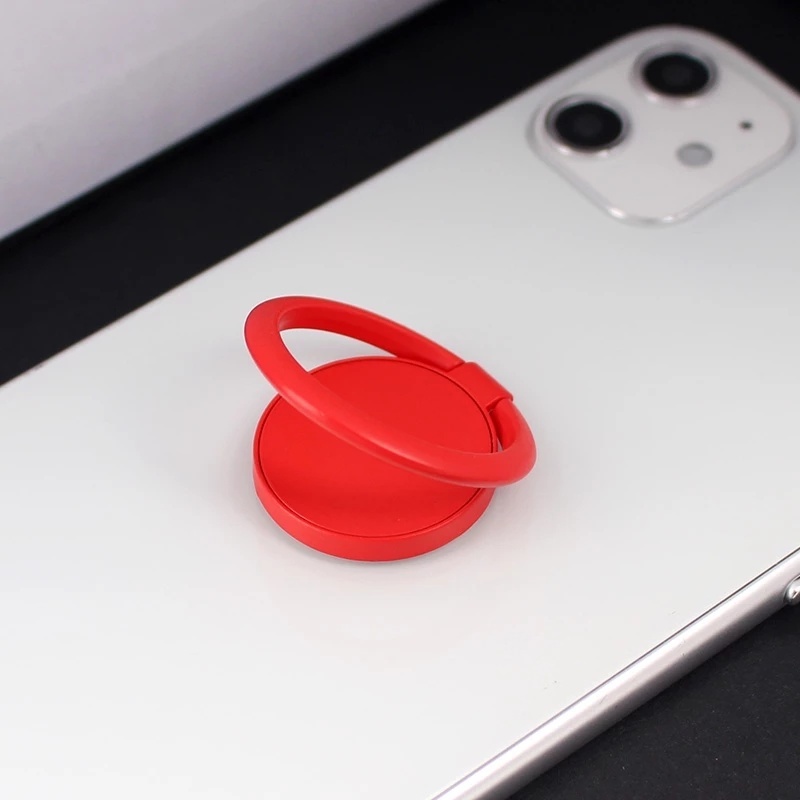 [360 Degree Finger Ring Smartphone Stand Holder ][Ultra-Thin Round Magnetic Phone Finger Ring Holder Kompatibel dengan iPhone Samsung]