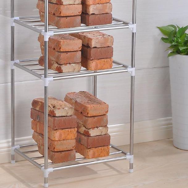 Angola Rak Dapur E15/E26 Rak Kamar Mandi Tempat Panci Rak Penyimpanan Rak Peralatan Dapur Bertingkat