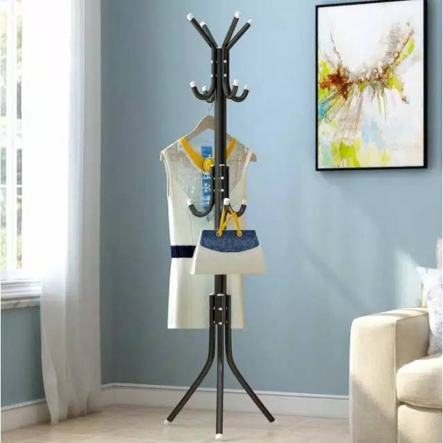 GANTUNGAN BERDIRI | STANDING HANGER MULTIFUNCTION | HANGER BAJU | HANGER TAS