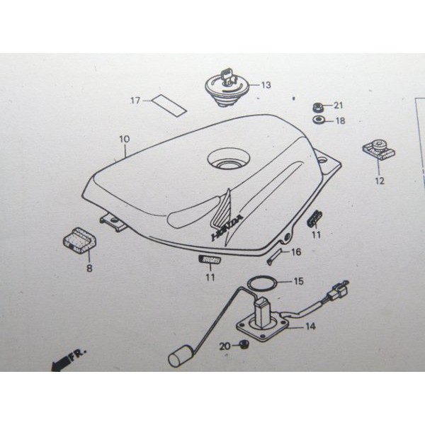 Karet Tanki NSR R 150 belakang