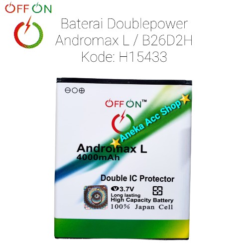 Baterai Doublepower Andromax L B26D2H H15433 Battery Batre