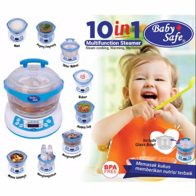 Baby Safe 10 in 1 Multifunction Steamer