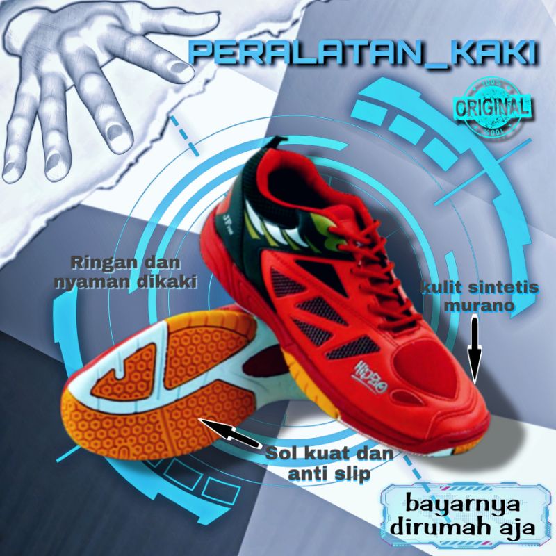 SEPATU BADMINTON PRIA HIPZO M-048 Sepatu lari olahraga senam