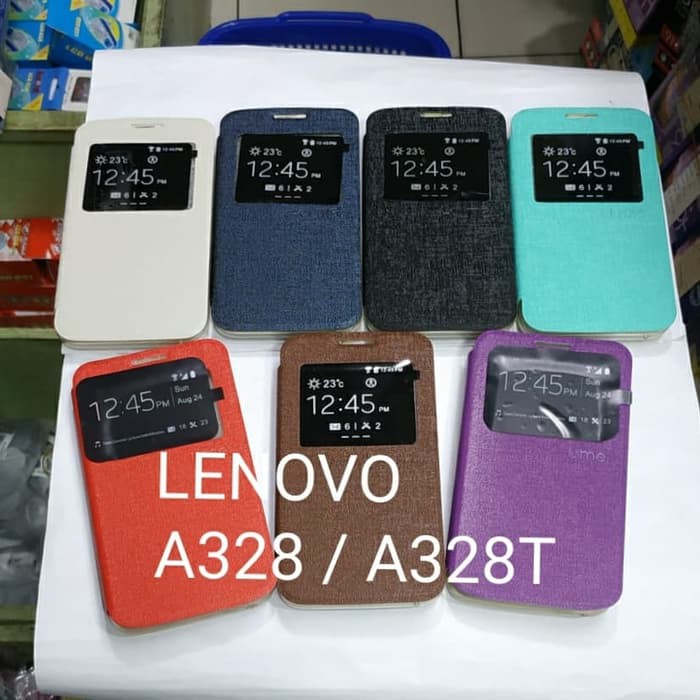 LENOVO A328 / A328T sarung flip cover ume / sarung model buku MANTUL