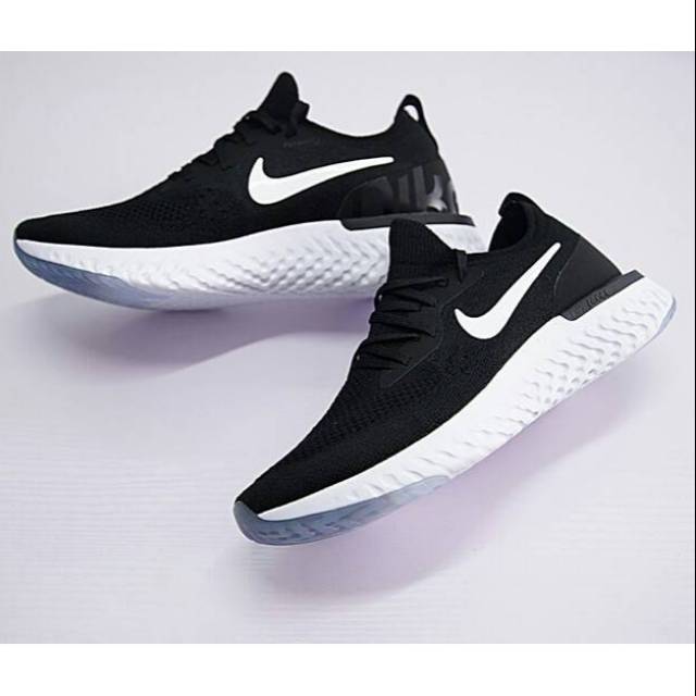 nike epic react mens black